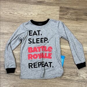 Gray Kids Shirt with Black Trim